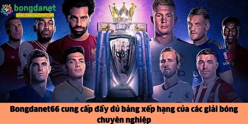 đầy đủ bảng xếp hạng